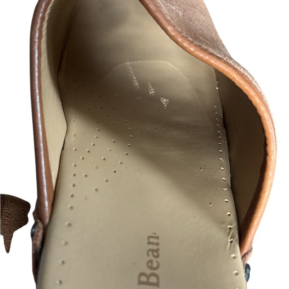 L.L. Bean Tan Suede Slip-On Clogs - Picture 9 of 13